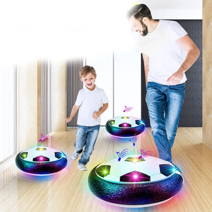 Hover Fußball Spielzeug Geschenke Jungen, Kleinkind Indoor Floating Air  Fußball Fußballspiel mit LED-Licht und Schaumstoffstoßstange für Kinder  Alter